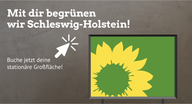 Unterstütze uns für die Kommunalwahl: Großflächenplakat spenden