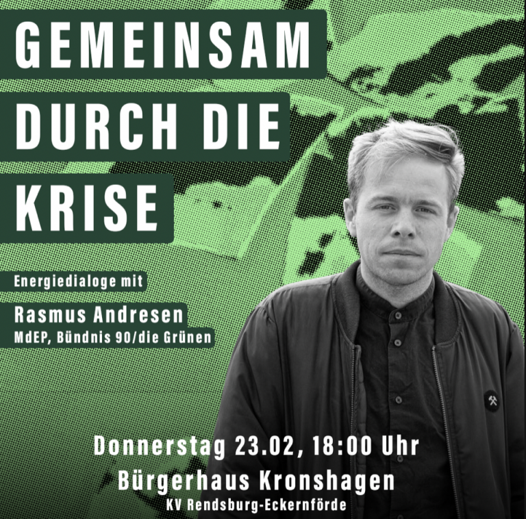 Gemeinsam durch die Krise(n) in Europa: Energiedialog mit dem Europaabgeordnetem Rasmus Andresen