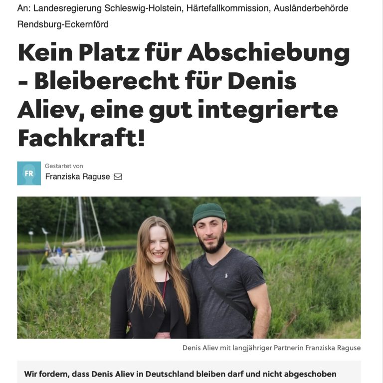 Bitte lest und teilt diese Petition